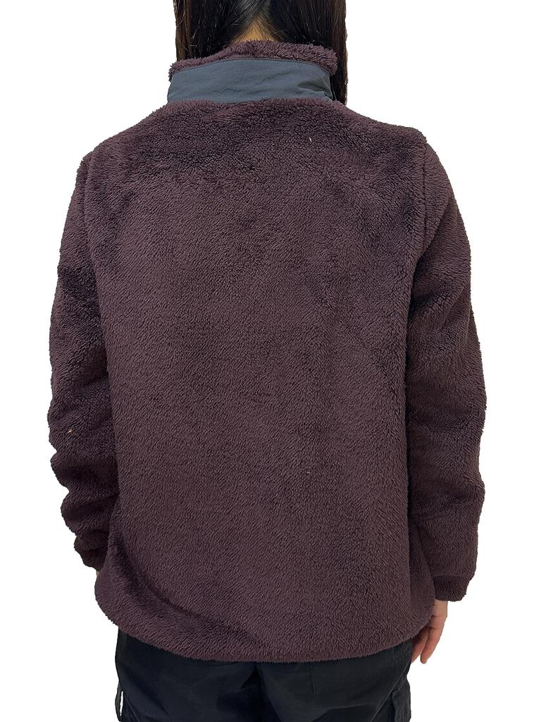Logo Spark Women's Lined Shaggy Boa Jacket, Sizes M, L, and LL (L, 07 Wine)