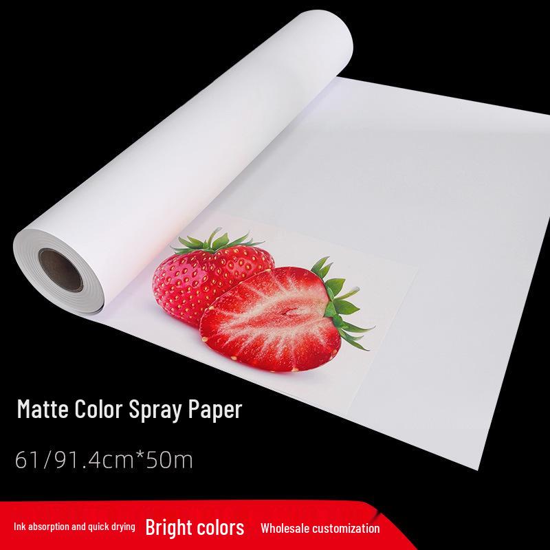 Matte Inkjet Printing Paper: 24-Inch & 36-Inch, 100g/128g, Heavyweight Roll for Graphics & Posters