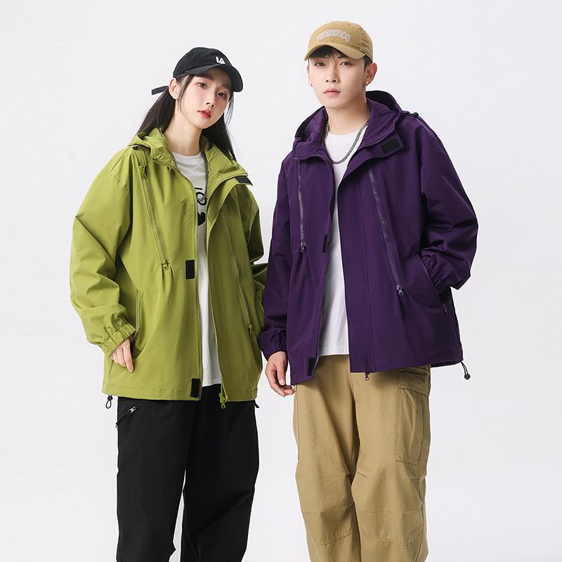Spring New Men's and Women's Outdoor Sports and Leisure Explosive Jacket Windproof and Waterproof Large Size Jacket