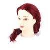 1 szt. 60 cm fryzjerstwo fryzjerstwo model praktyczny manekin głowa z zaciskiem czerwony