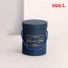 1PC Round Flannelette Flower Box Wedding Flower Christmas Gift Candy Multi-function Florist Gift Party Packaging Decoration Box