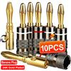 Monster Speaker Banana Plug 24K Gold Plated Pure Copper Speaker Adapter Screw Speaker Plugs Audio Connectors for AmplifiersGood Product