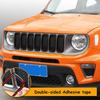 7x Black Front Grille Grill ert Bezel Ring Decor Cover for Jeep Renegade 19+