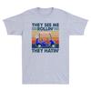 Golf Cart They See Me Rollin They Hatin Funny Golf Lovers Vintage Men's T-Shirt Unisex T-Shirt