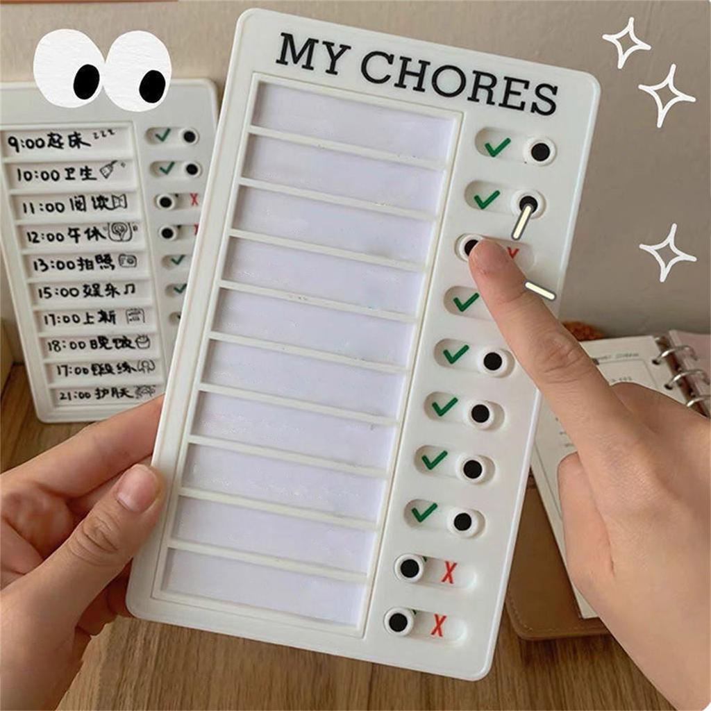Kids Daily Routine Chart For Children Daily Chore Chart Educational Visual Schedule Board 12x20cm for Task Management