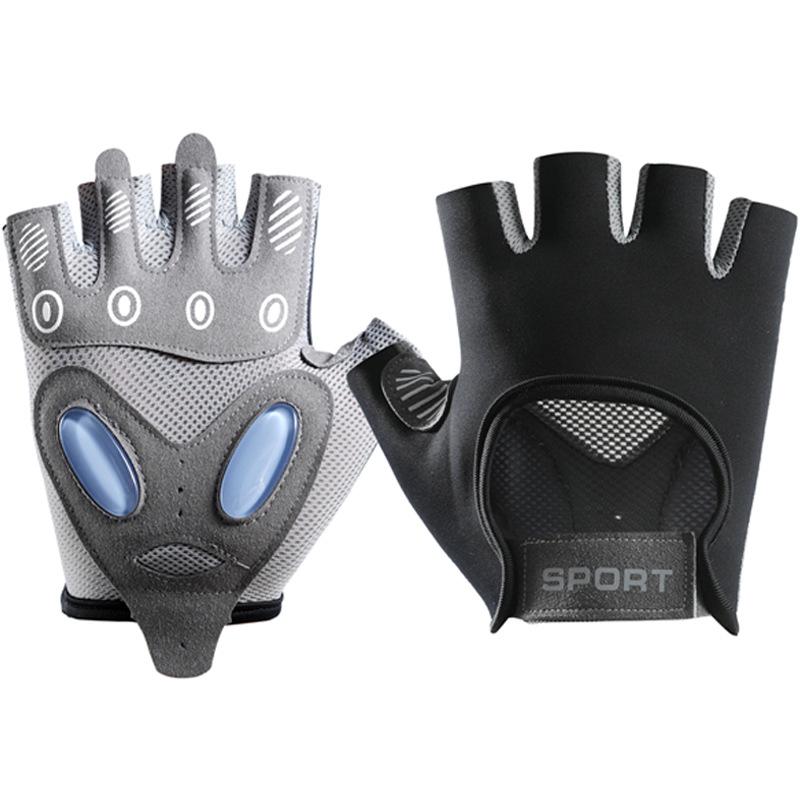 Sports cycling gloves women's half finger non-slip wear-resistant yoga outdoor running breathable fitness gloves