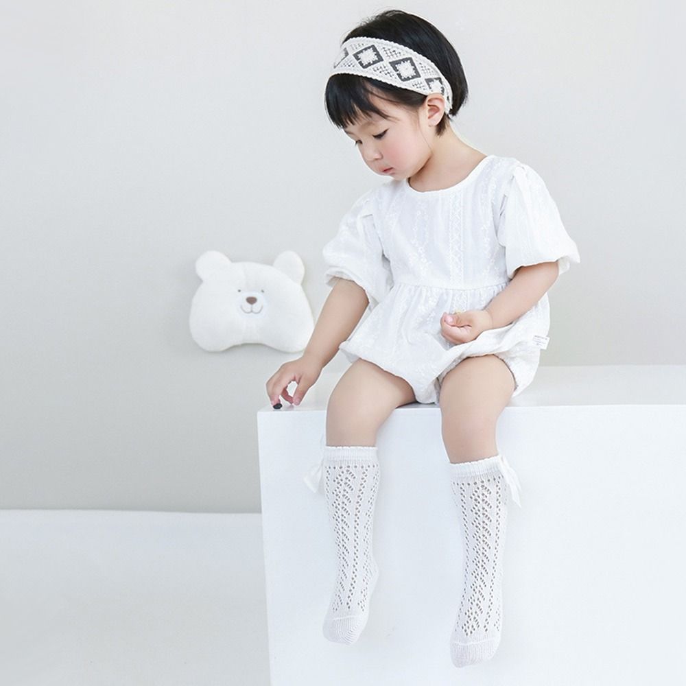 Thin Kids Calf Socks Bowknot Children's Long Stocking Creative Summer Stockings  0-5 Year Old