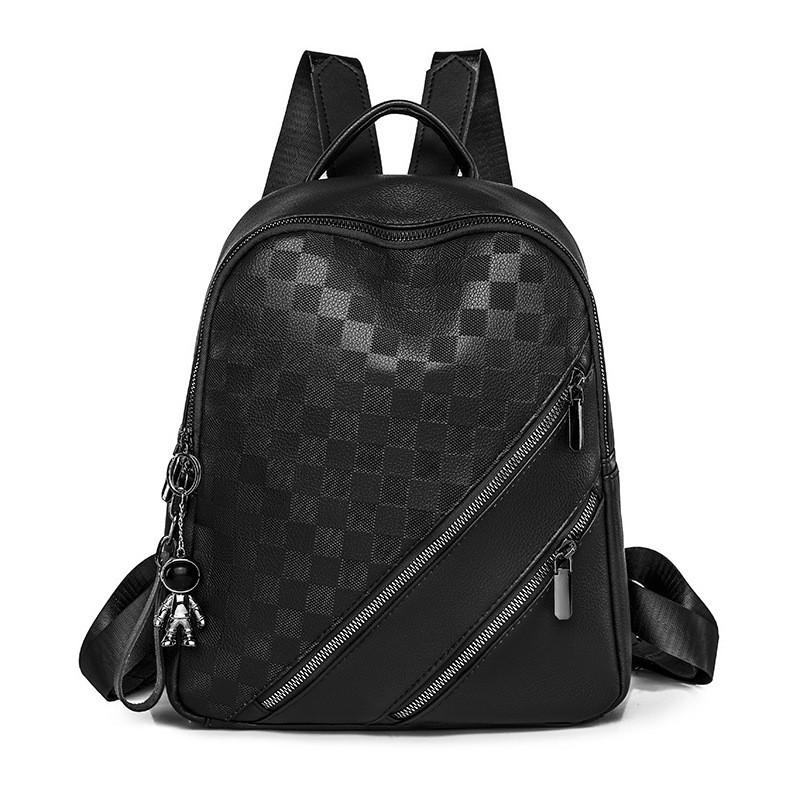 

IELGY backpack, commuter embossed fashion travel backpack pu leather women s backpack, multi-function