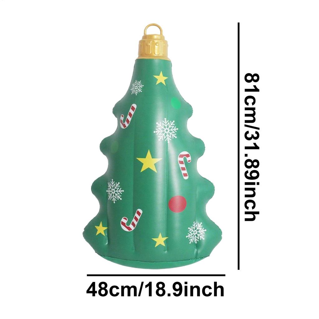 Inflatable Christmas Balls PVC Large Inflatables Pendant For Tree Festive Atmosphere Props For Windowsills Garden Patio