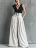 Women's Wide Leg Pants with Detachable Belt In Multiple Colors