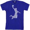Threadrock Men's Basketball Player Typography T-Shirt