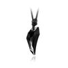 Tooth Wolf Shape Pendant Necklace Transparent Solid Color Decoration Jewelry