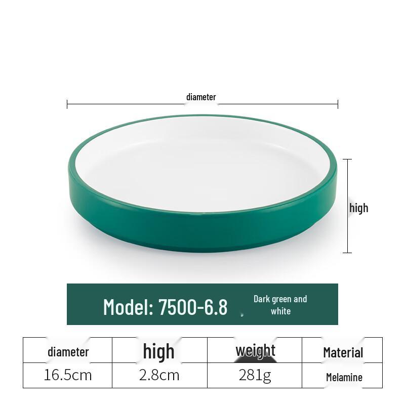 Molona Melamine Round Serving Plate Set