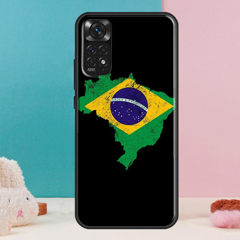 

Brazil Brazilian Flag Case For Xiaomi Redmi Note 13 12 Pro 14 11 9 10 9S 10S 11S 12S Redmi 14C 13C 10C 12C Cover Redmi Note 13 4G