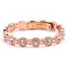 2026 Rond Volledig Diamant Magneet Rood Koperen Armband Europese en Amerikaanse Mode Vier Magnetische Sluiting Koppel Armband
