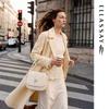 ELLASSAY Women's Wool Blend Shawl Collar Long Coat