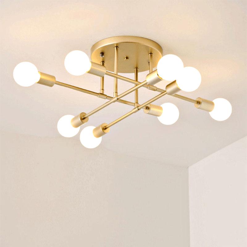 Doersupp 6 8 Head Led Industrial Iron Ceiling Lamp Black Golden European Minimalist Living Room Lighting 220v E27 Anti Rust At Affordable S Free Real Reviews With Photos Joom Head Led Industrial Iron Ceiling Lamp, Affordable Modern Lighting Uk