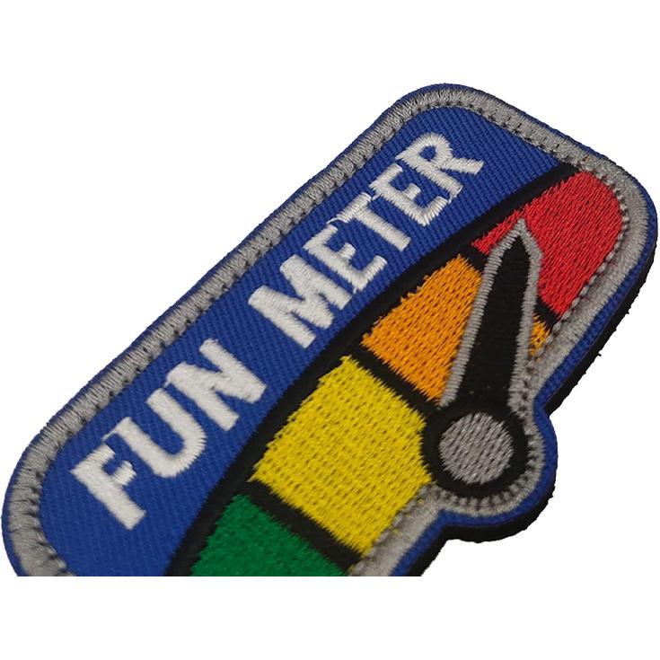 

2 шт. Вышитые нашивки-аппликации с забавным измерителем, для одежды, шитья, тканевые нашивки, военная эмблема, декоративные значки color_a