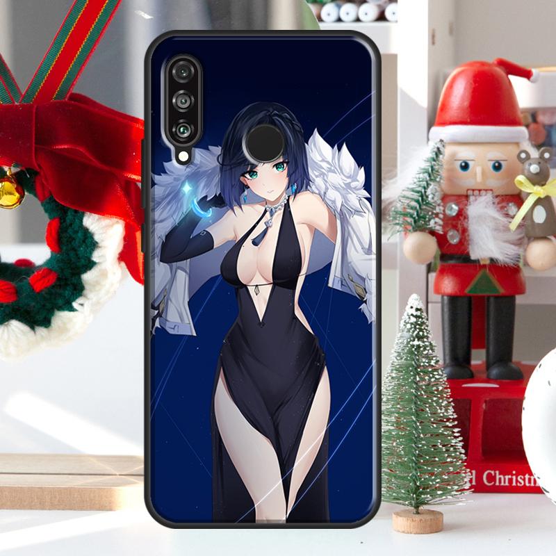 Yelan Genshin Impact For Huawei Nova 12i 11i 8i 12s Y73 Y72 Y61 Y91 Y90 Y70 Y60 9 10 SE P60 Pro P30 P40 Lite Case