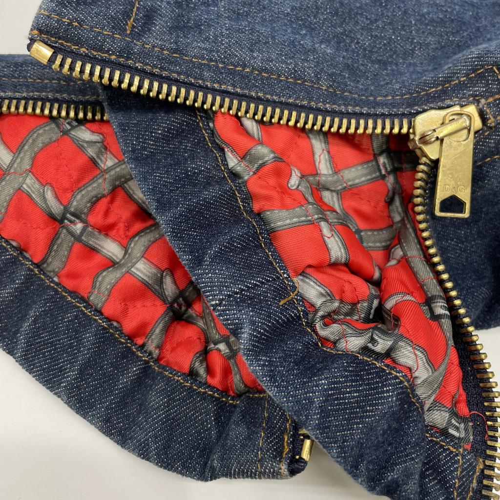 D&G Indigone Denim Gold Hardware Italian Made Trench Coat Coat S IndigoUsed