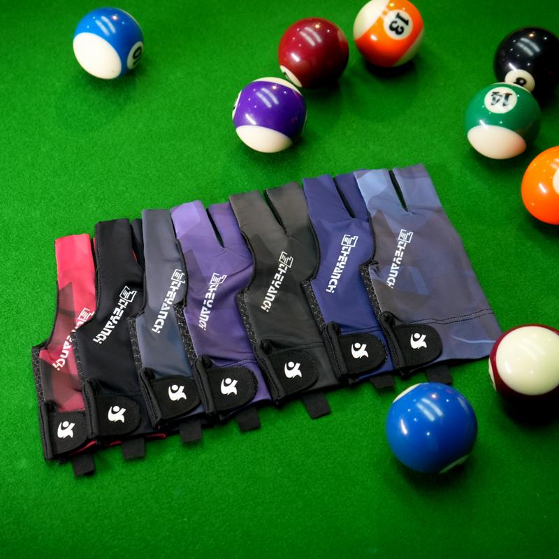 Bilardo Eldiveni Sol El Üç Parmaklı Snooker Bilardo Eldiveni Kaymaz Çıkartmalar Elastiklik Bilardo Eğitim Eldivenleri Aksesuarlar