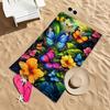 Vibrant Floral Butterfly Beach Towel Patterned Sunscreen And Windproof Suitable For Swimming Pool Camping Travel Blanket