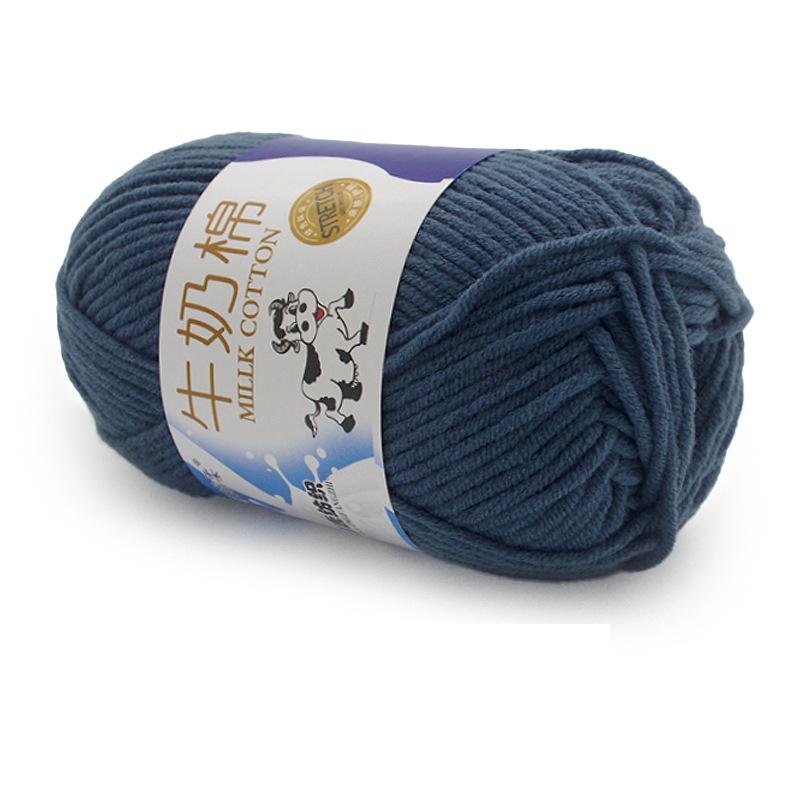1Pc 50g Crocheting Milk Cotton Yarn Hand Knitting Sweater Blanket Hat Threads Crochet Amigurumi Bag Line 95m