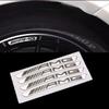 4/8pcs Mercedes-Benz AMG Car Hub Wheel Cover 3D Car Stickers Aluminum Alloy AMG Stickers Wheel Cover Badge Stickers Auto Parts