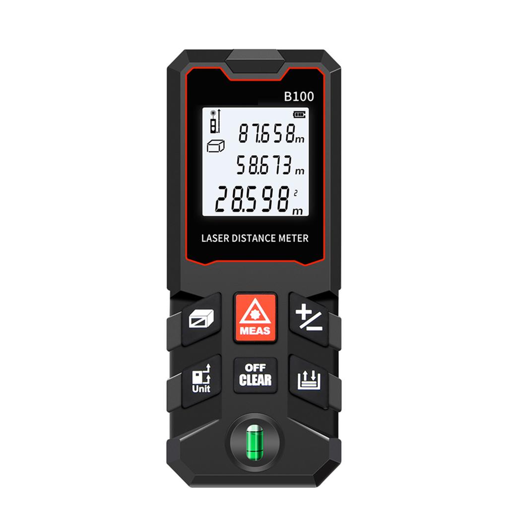 40m Msure LCD Digital Distance Meter with Bubble Range Finder Distance/ Ar/ Volume/ Pythagorn Msuring Tool Unit ing