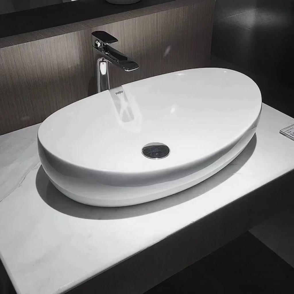 TOYO Ceramic Countertop Basin PJS01W/02/03W Tabletop Bathroom Washbasin LW709B