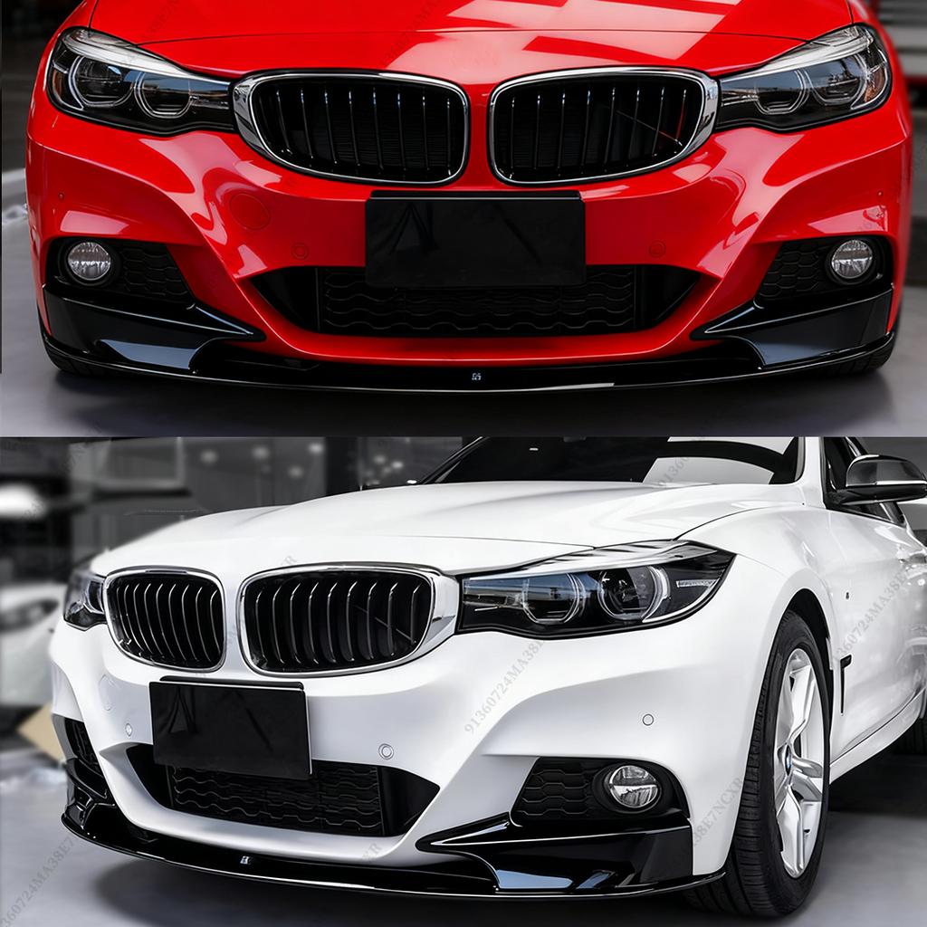 For BMW 3 Series GT F34 2013-2020 M Sport Version Tuning Accessories Front Splitter Bumper Lip Air Deflector Decoration Tuning