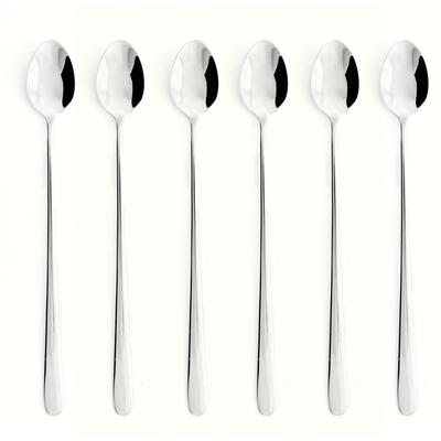 Elegant Latte Spoons, 18/10 Steel, Tropea DUKA