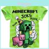 Cyfrowy Nadruk Minecraft Zestaw Piżamowy dla Dzieci z Kreskówkowym Wzorem z Miękkiej Tkaniny Dla Chłopców i Dziewczynek