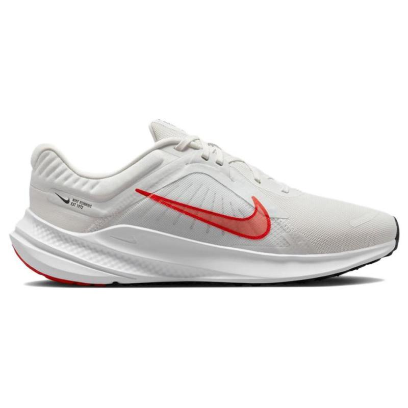 Nike Quest 5 Platinum Odcień Biały Czarny Jasnoczerwony Trampki DD0204-007