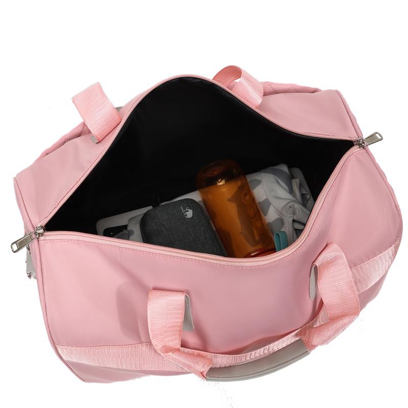 Travel Bag Diamond Embroidered Thread Sports Bag Large Capacity Wet and Dry Luggage Storage Bag