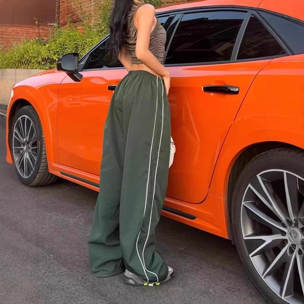 2025 Sommer Personalisierte Mehrfarbige Kordelzug Lässige Elastische Taille Hose