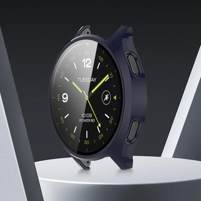 Hard PC Bumper Case +Tempered Glass Film Anti-Scratch Watch Case with Screen Protector Screen Protector Case for Xiaomi Watch 2