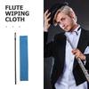 SWETRACE Flute Cleaning Cloth, ABS Material, with Flute Cleaning Rod, Gentle On Instrument Surface, Enhanced Durability, Blue Fiber Material,