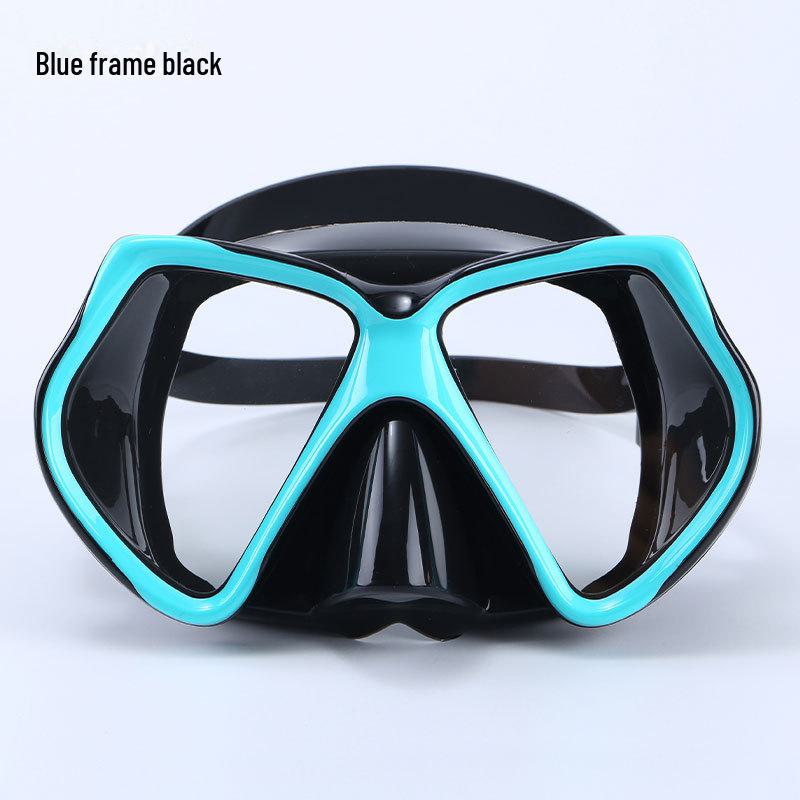 HD Light-transmitting Cross-border Free Diving Goggles with Ultra-wide Field of View and Liquid Silicone Design.