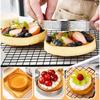 5-10cm Round Stainless Steel Tart Ring Heat-Resistant Perforated Molds DIY Fruit Pie Tartlet Doughnut Mold Kitchen Cake Tools