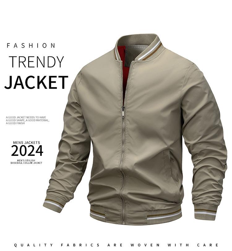 Trendy Men's European & American Casual Autumn/Winter Jacket