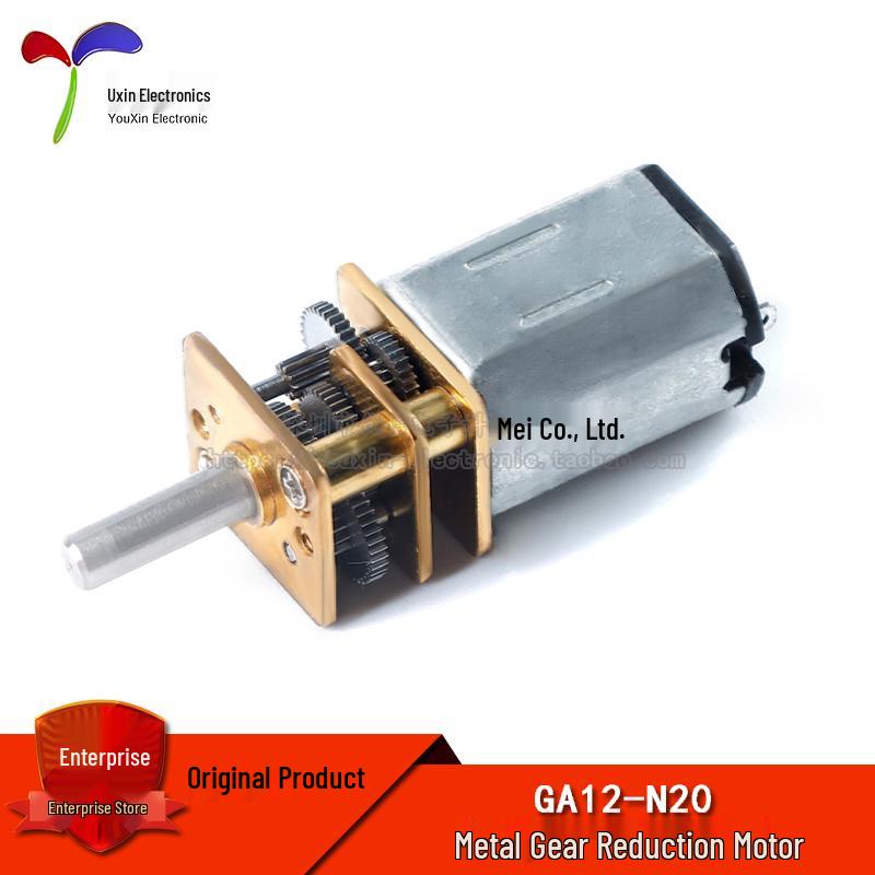 GA12-N20 Micro Metal Gear Reduction Motor, DC 3V/6V, 15/72RPM