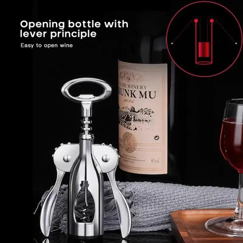 Kitchen Tools Beer Bottle Opener Gadget Wine Accessories Metal Wine Corkscrew Stainless Steel Waiter Bottle Beer Wine Opener