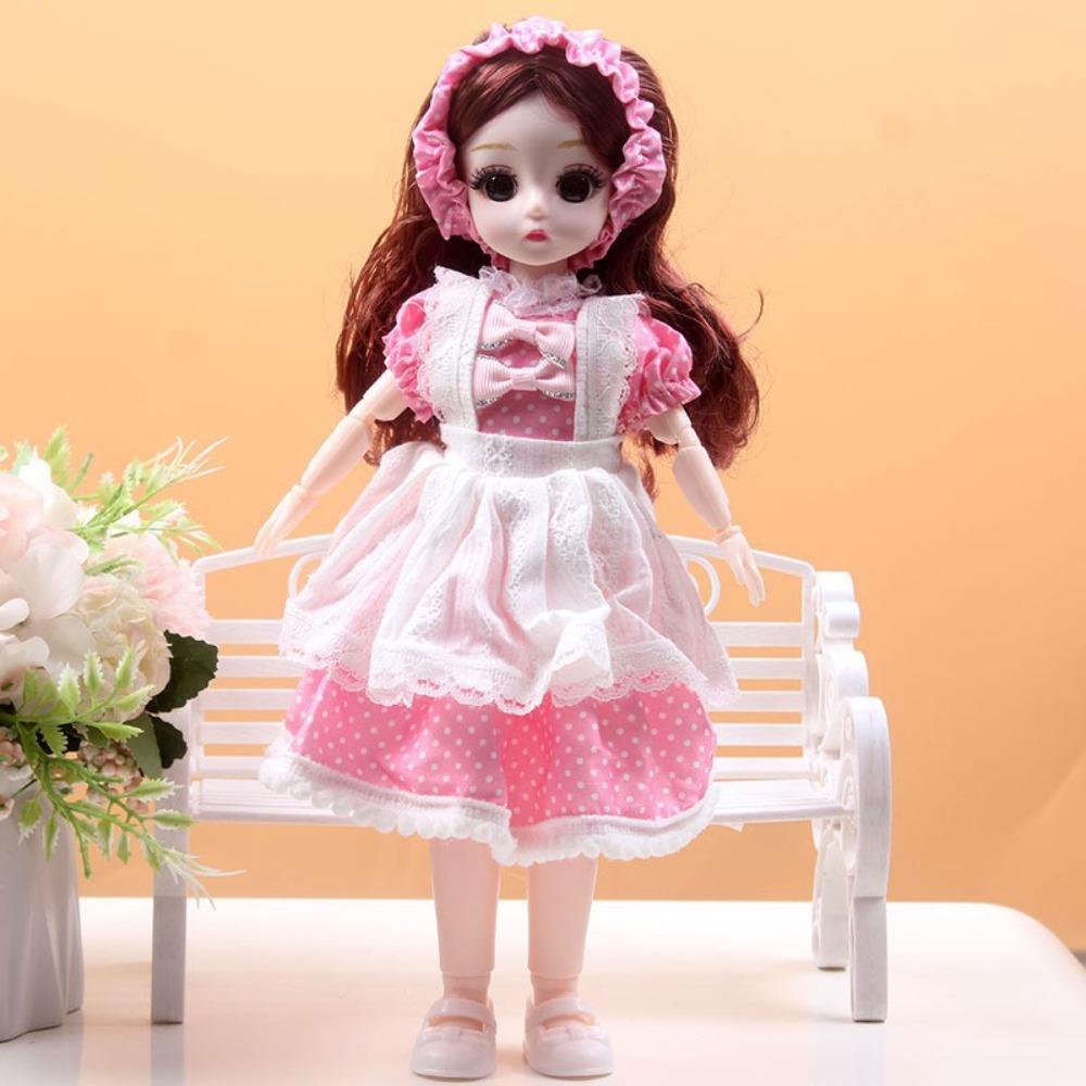 Kle opp 30 cm Bjd-dukke med klær 30 cm artikulerte leker DIY hengslet dukke Barn