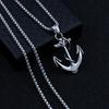 Anchor Necklace Silver Steel Chain 315