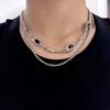 Men's Necklace Trendy Brand Versatile Light Luxury Niche Design Sense Men's Trendy Splicing Collarbone Chain