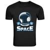 Space Galaxy Satellite Exploration Graphic T Shirt