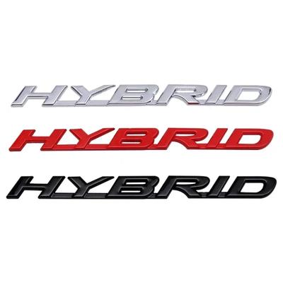 3D Metal HYBRID Logo Rear Trunk Fender Door Emblem Badge Car Sticker Decals for RX350 NX200 ES300 IS300 LX470 LX570
