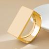 Ingemark Exaggerated Gold Color Metal Spring Bangles for Women Punk Vintage Irregular Geometric Arm Bracelets Men Jewelry Gift