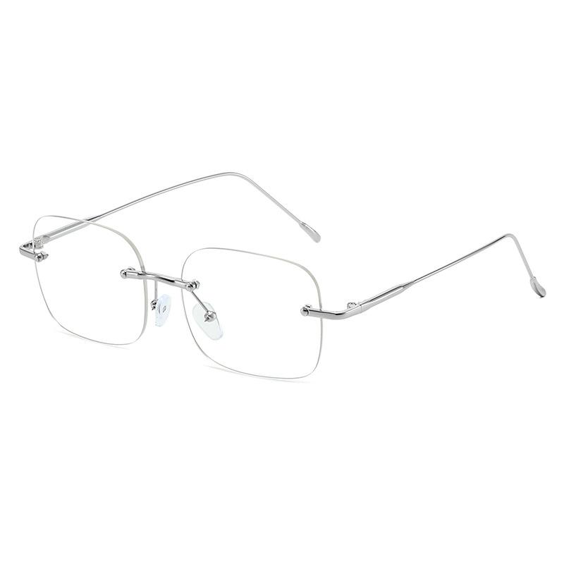 2026 New Metal Frameless Anti-Blue Light Myopia Glasses for Women High-Definition Comfort Eyeglasses Minus Diopter 0 To -4.0